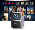 Projektor, 4K UHD, Beamer, Netflix Ready, Mini Beamer 4K
