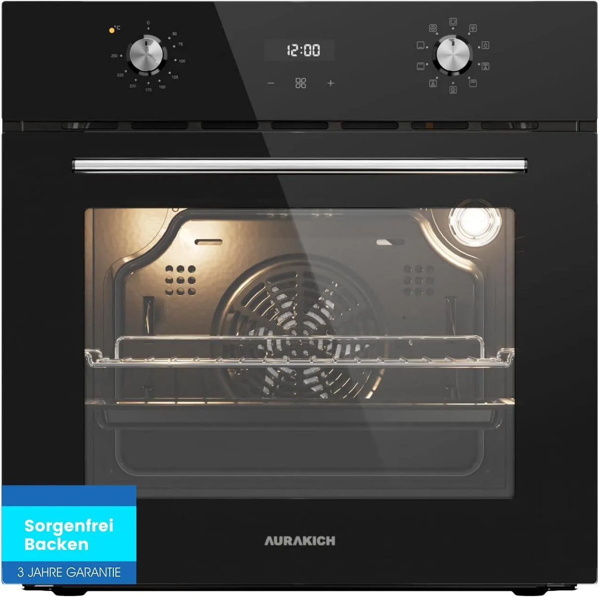 Backofen, 60 cm, 70 L, Einbau, 70 L Volumen