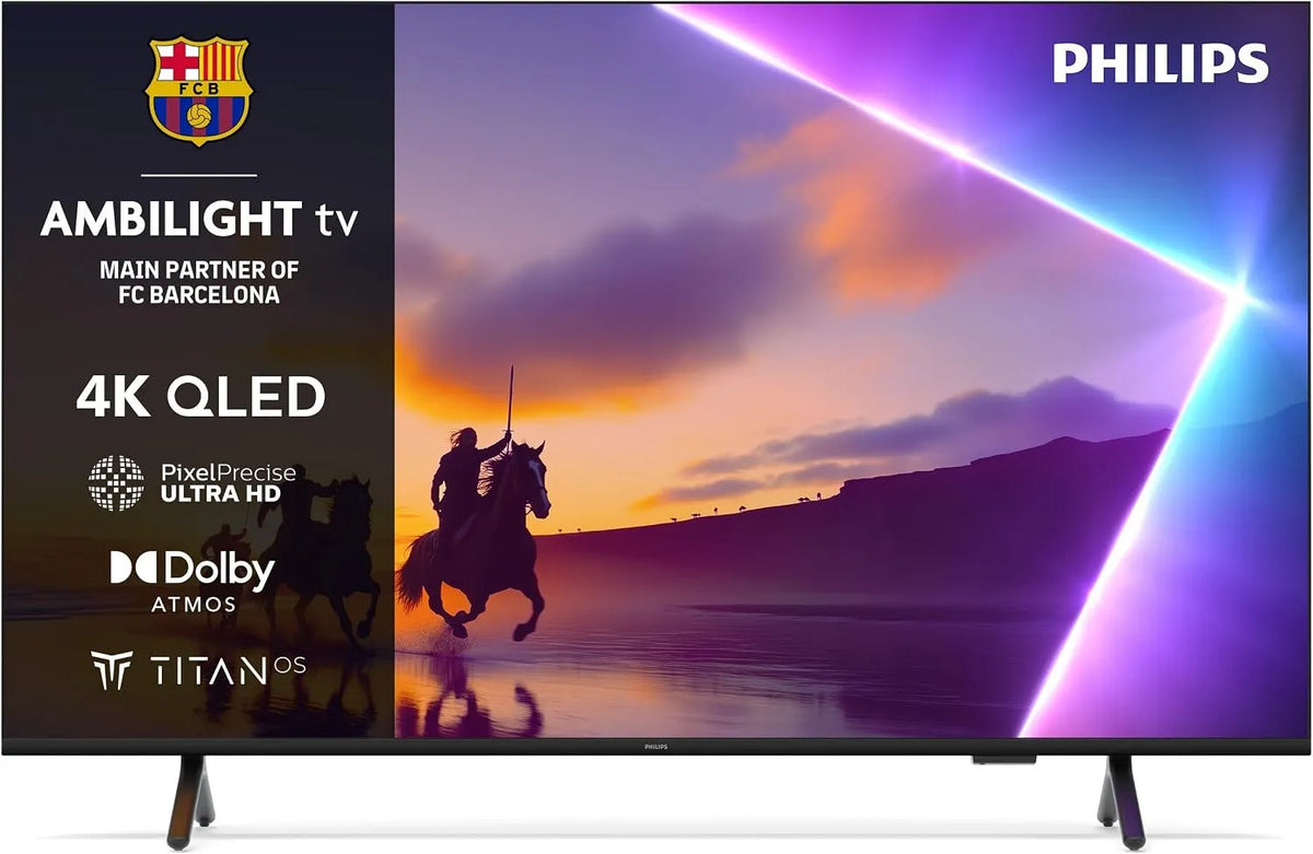 Philips 55PUS8500 Smart TV, 55 Zoll, Fernseher, 4K UHD, Dolby Audio, IPS-Panel, Google Assistant, Alexa und Siri, Titan OS und Dolby Atmos Sound