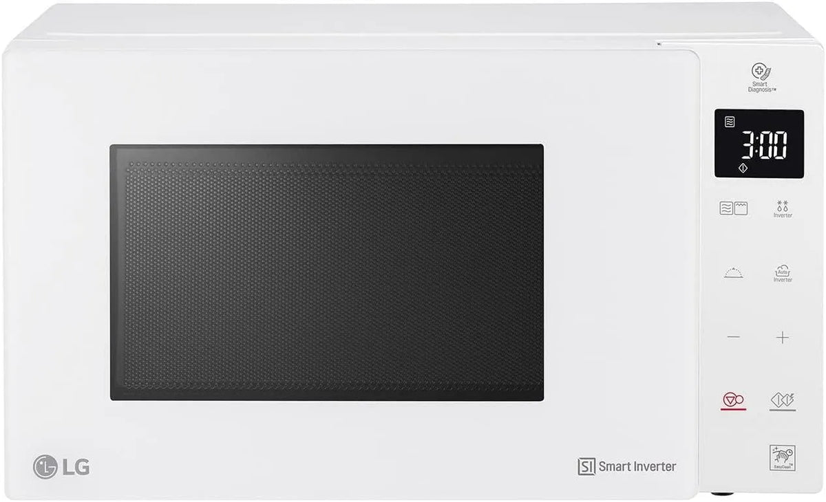 LG MH6336GIH Mikrowelle, 23 L, 1000 W, Grill, Inverter, Mikrowellenofen, Weiß, 5 einstellbare Leistungsstufen, 23 Liter, LG Electronics LG