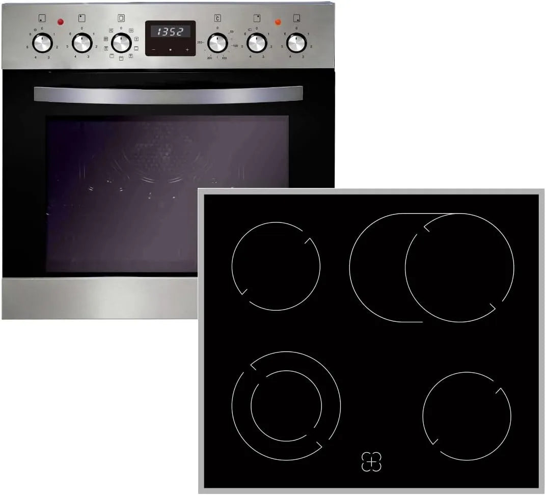 Herdset mit Kochfeld und Backofen Ix4, Einbau, PKM Einbau-Herdset BIC 1000 Ix4