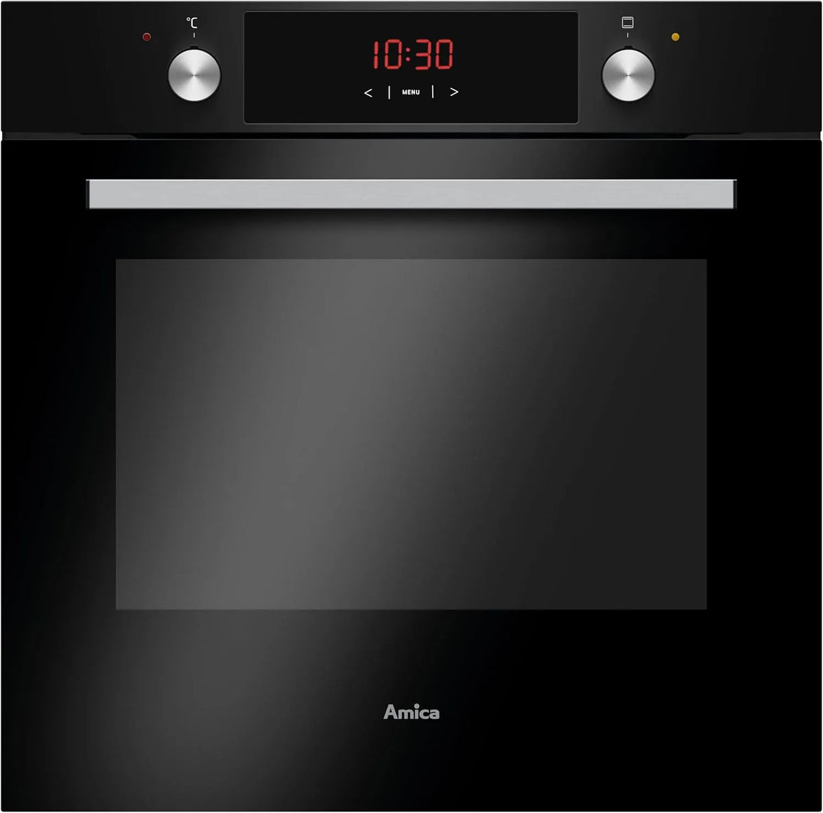 Amica Backofen, 77 L, Timer, Schwarz, Teleskopauszug, Amica EBx 943 610 SM Backofen, 9 Funktionen, z. B. Umluft, Matt-Schwarz, Ober, Unterhitze
