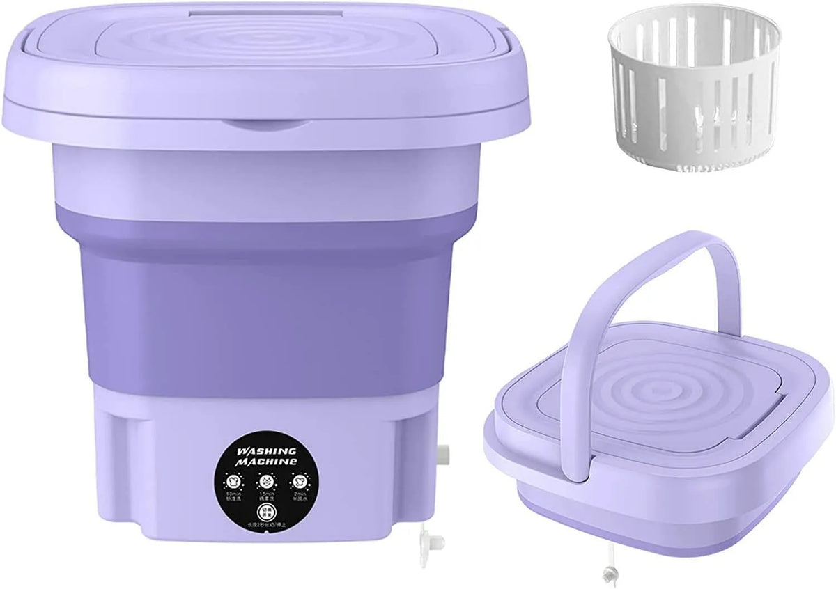 Waschmaschine, tragbar, hohe Kapazität, Tiefenreinigung, für Wohnheim, Reisen, Mini-Waschmaschine mit 3 Modi