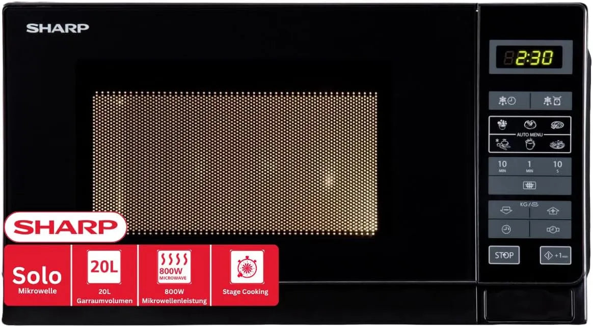 Sharp R242BKW Mikrowelle, Mikrowellenofen, Sharp Electronics R242BKW Mikrowellengerät