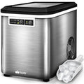 Eiswürfelmaschine, Edelstahl, 24 h, tillvex Eiswürfelmaschine Edelstahl 12 kg - 24 h