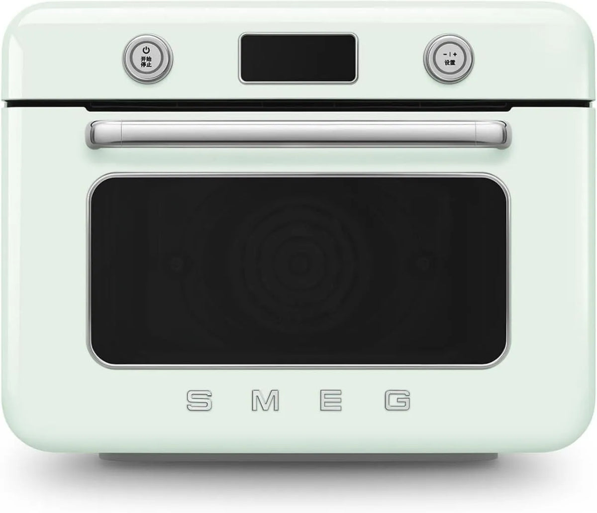 Smeg COF01PGEU Backofen, 1800 W, Dampf, 33 automatische Rezepte, abnehmbarer Tank, 10 Kochfunktionen, Dampfgaren, Pastellgrün, Entkalkungsfunktion
