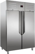 Kühlschrank, 1400 L, GastroHero KS-GREENLINE1400, Edelstahl, 6 Böden