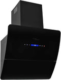 Dunstabzugshaube Model50703, 60x37x83 cm, Küchenhaube, LCD-Display, Edelstahl, Schwarz, für effektive Küchenentlüftung Model50703
