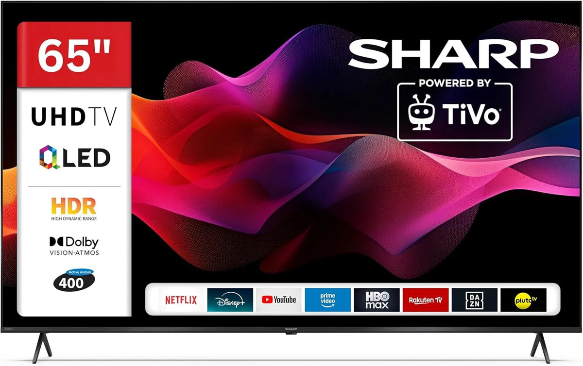 Sharp 65HM5745E Smart TV, 65 Zoll, Fernseher, 4K UHD, QLED, HDR