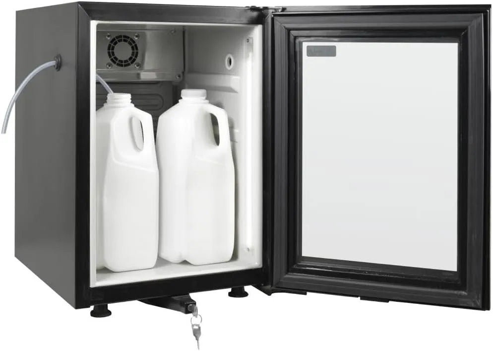 Kühlschrank DB109, 20 L, herausnehmbar, abschließbar, Polar - DB109 Mini-Tischkühlschrank für Milch, Milchrohr-Anschlussloch