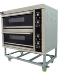 Elektrischer Pizzaofen, 25 cm, Timer, Restaurant, Edelstahl, Backblechen & Feuerstein, Café & Imbiss