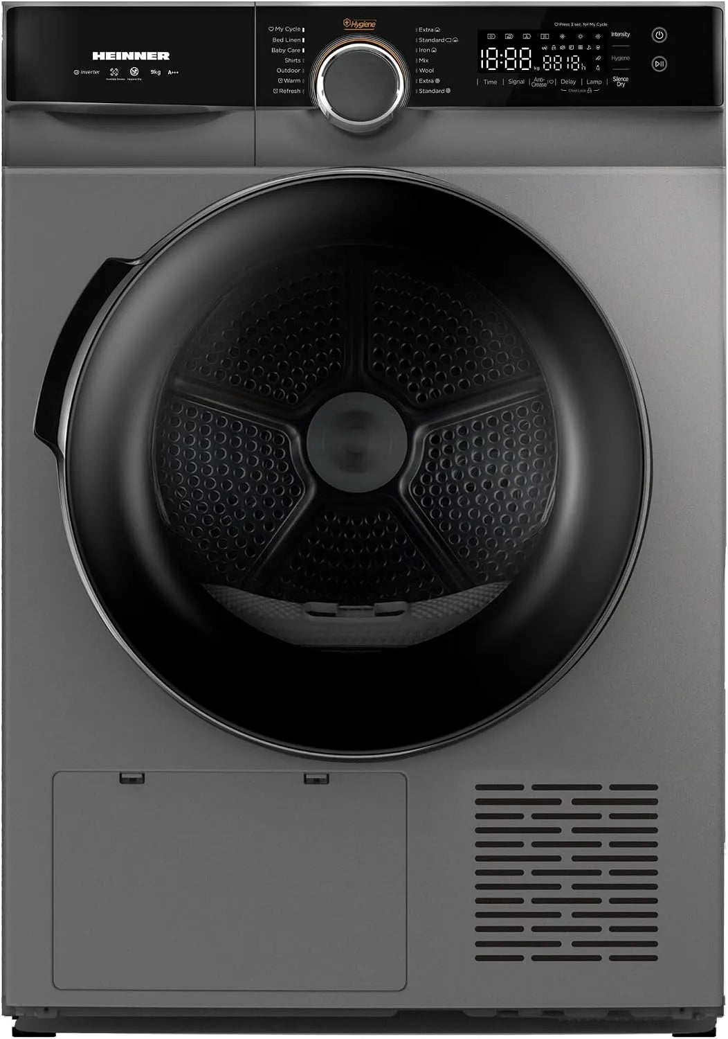 Wäschetrockner HHPD-M9K3SA, 15 Programme, 10 kg, Energieklasse D, Weiß, LED-Display, 5 Jahre Garantie, Sensor-Trocknung