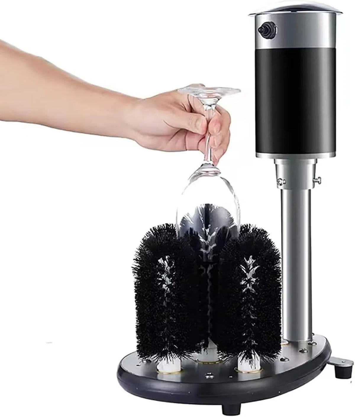 Geschirrspüler, Spülmaschine, Restaurant, leise, 1200 Gläser pro Stunde, Standpoliermaschine mit 5 Bürsten, geräuscharm, wasserfest, für Bars und