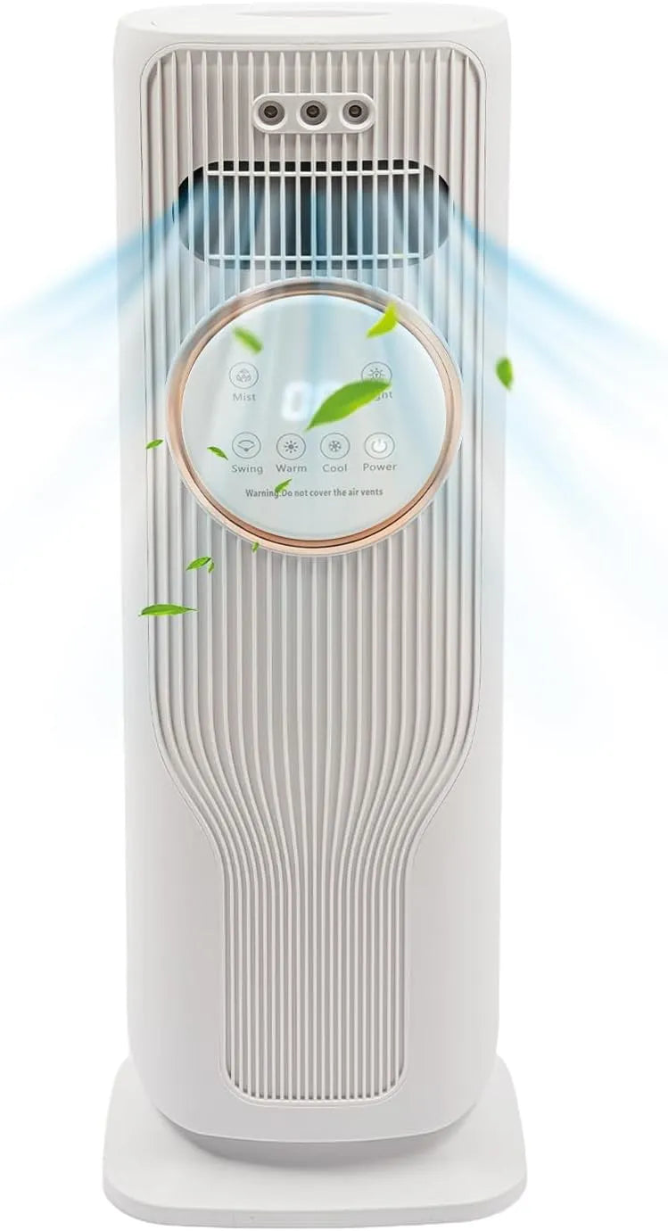 Klimaanlage 4-in-1, 2 L, großer Wassertank, Wohnzimmergestaltung, Weiß, 4-in-1 Klimaanlage Mobil, Luftkühler mit 2L Wassertank & Fernbedienung für