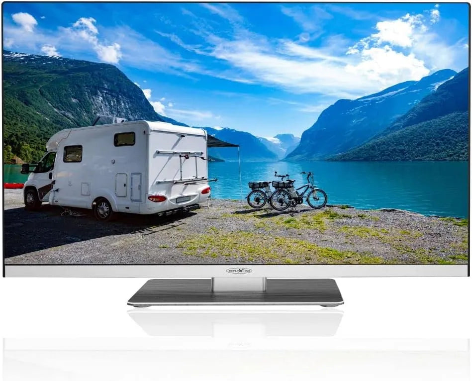 Smart TV, 24 Zoll, Fernseher, REFLExION LDDx24iBT, Triple-Tuner DVB-T2, S2, WLAN, DVB-S2, Full HD, LCD-Display, Silber, DVD-Player, CI+ Silber