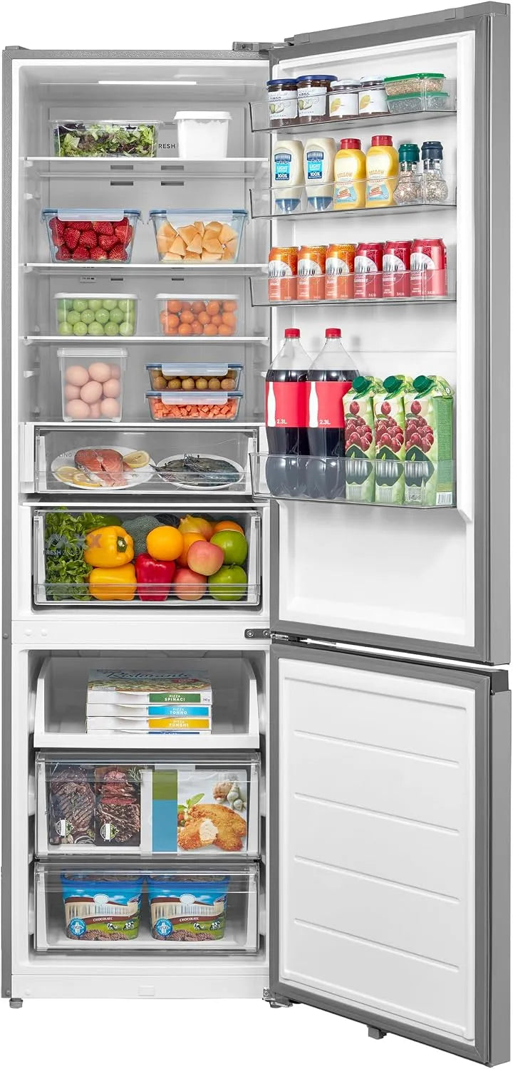 Kühl-Gefrierkombination, 442 L, Midea, No Frost, WLAN, Kühlschrank mit Gefrierfach, NoFrost, 201cm, SPACE MASTER, EEK C, WIFI