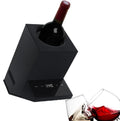 Weinkühlschrank, Edelstahl, Schwarz, 750 ml Weinflaschenschrank, Elektrischer Weinschrank, Getränkeschrank, Weinschrank für Weinliebhaber, Champagner