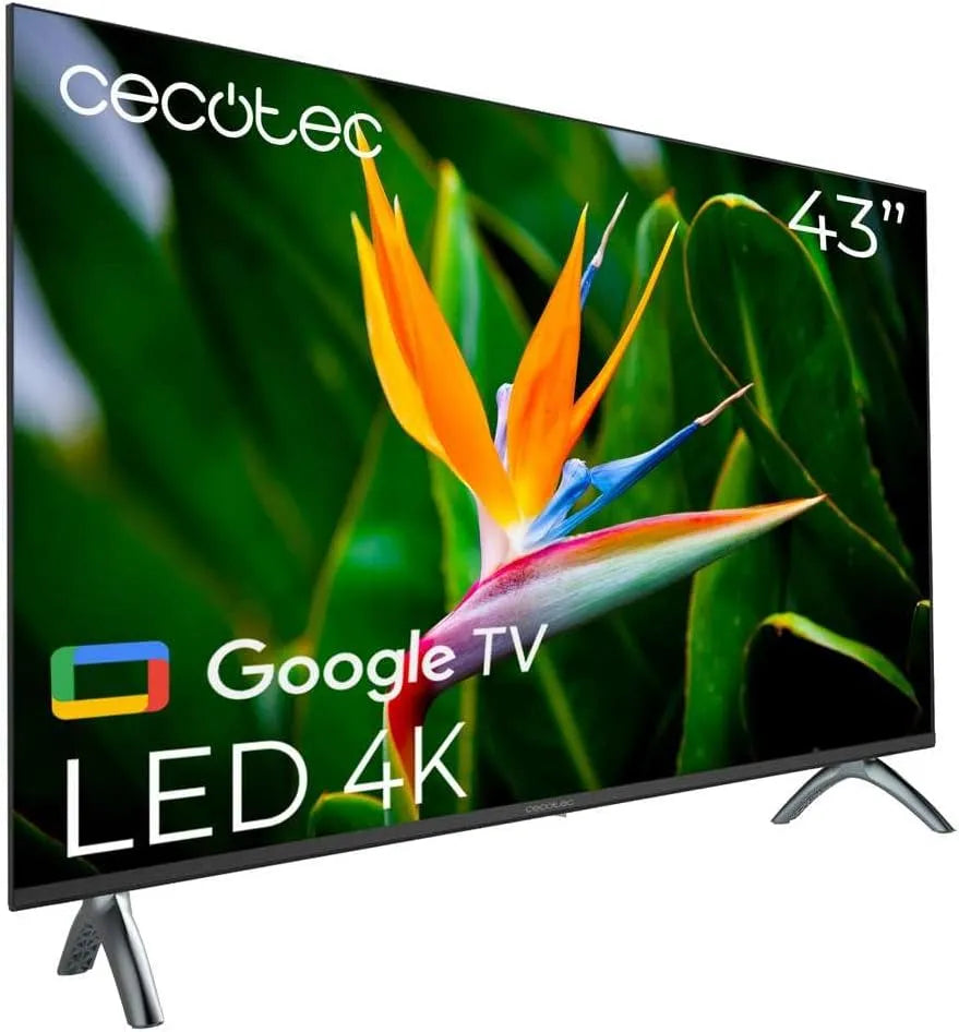 Cecotec ALU40043S. Smart TV, 43 Zoll, Fernseher, 4K UHD, HDR, Dolby Audio, HDMI, USB, 16 GB ROM, HDR10, HDMI 2.1, USB 3.0, Google Voice Assistant