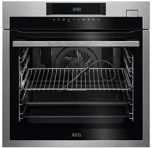 AEG BSE682020M Backofen, Boost, Touch-Bedienung, Grill, Dampf, 2 Temperaturzonen, Edelstahl, Display mit Uhr, SteamBoost, Kerntemperatursensor