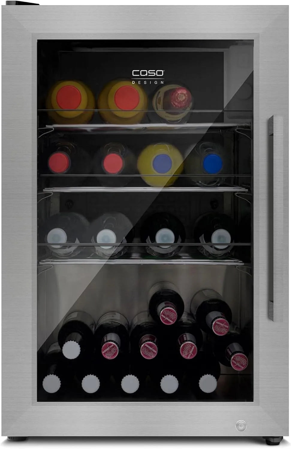 Caso IPx4, Spritzwasserschutz Kühlschrank, 63 L, -1 bis 10 °C, Einbau, Outdoor, abschließbar, BBQ Cooler S-L, UV Sicherheistglas, Kühlschrank 63L