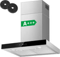 Dunstabzugshaube, 60cm, 450 m3/h, Küchenhaube, TopStrong, Abluft- und Umluftbetrieb, Boost, Touch-Bedienung, Edelstahl, Silber, A+++ Abzugshaube