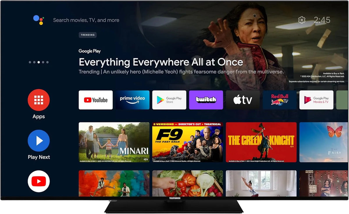 Smart TV D65U750x2CW, 65 Zoll, Fernseher, 4K UHD, HDR, Dolby Audio, Android OS, Triple-Tuner, Dolby Atmos
