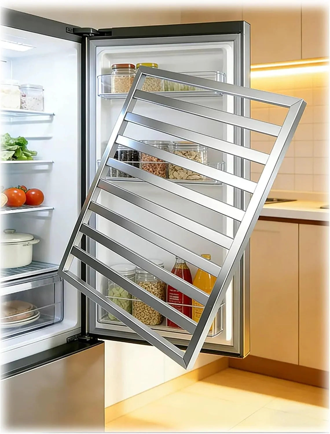Kühlschrank, Gefrierfach, Edelstahl, Gefrierregal-Regalteiler aus Edelstahl for gewerbliche Kühlschränke