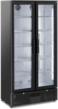 Kühlschrank, 458 L, Royal RC-BC004, Gastronomie, Glas, Royal Catering RC-BC004 Getränkekühlschrank 458 l Schwarzer