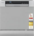 Exquisit GSP5508-030D Geschirrspüler, 55 cm, Silber, 8 Maßgedecke