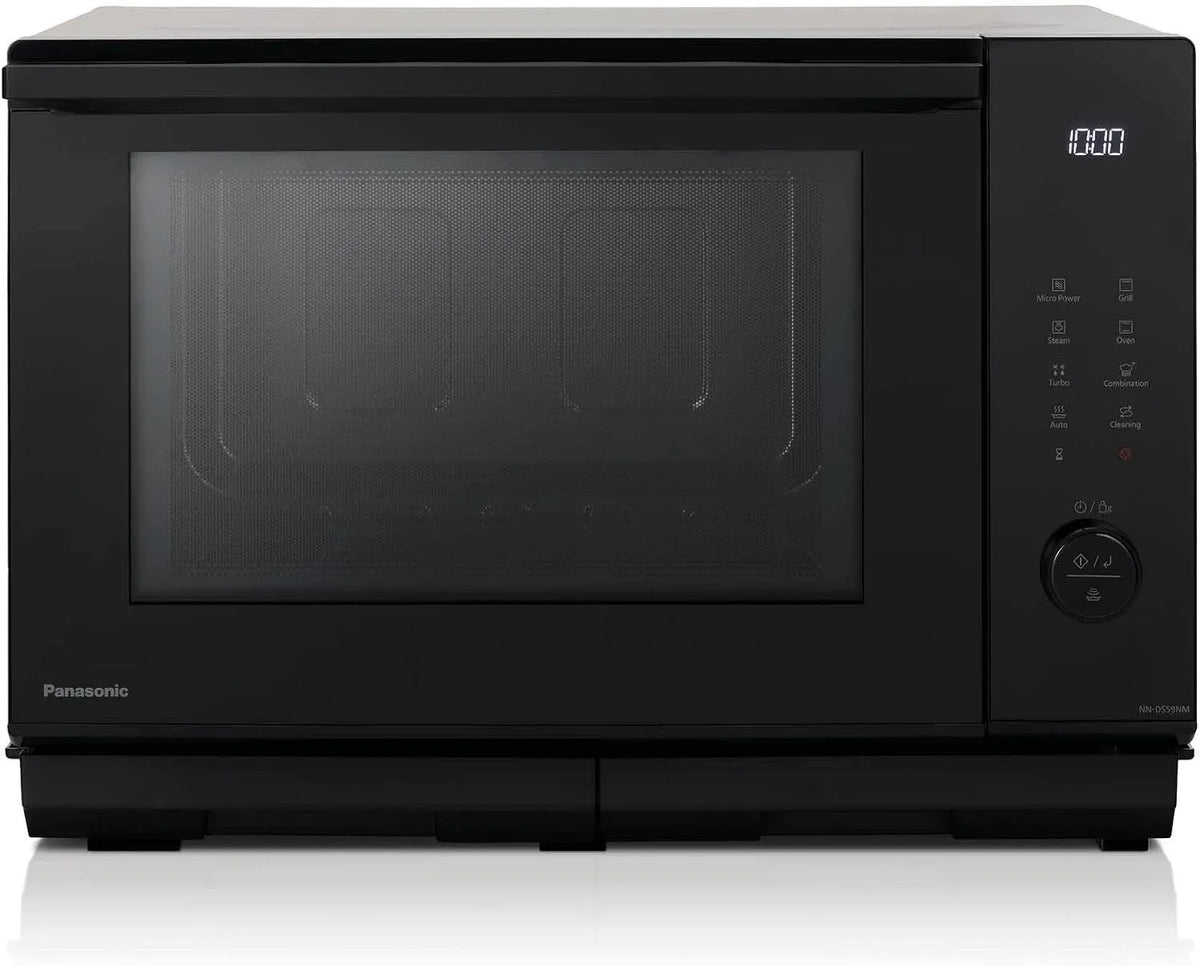 Panasonic NN-DS59NMETG 4-in-1-Kombination Mikrowelle, 27 L, 1000 W, Grill, Mikrowellenofen, Schwarz, 32 automatische Programme, Grillschale, Flachbett