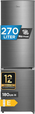 Kühlschrank, 270 L, 41 dB, Midea, No Frost, Gefrierfach, Total Nofrost, -24°C, 180cm, 41dB