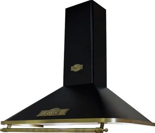 Dunstabzugshaube, 90 cm, 910 m3/h, Energieklasse A, Küchenhaube, Abluft- und Umluftbetrieb, Schwarz, 910m3, h Wandmontage Haube Inkl, Kaiser Empire A