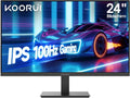 Monitor, 23.8 Zoll, 100 x 100 mm, 1920 × 1080, 100 Hz, KOORUI E2411F, Full HD, IPS-Panel, HDMI, PC-Bildschirm, IPS Eye Care, HDMI&VGA, 100Hz PC