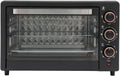 Backofen, 42 × 25 × 37cm, 22 L, Timer, Grill, kompakt, Camping, Schwarz, 60 Min Timer