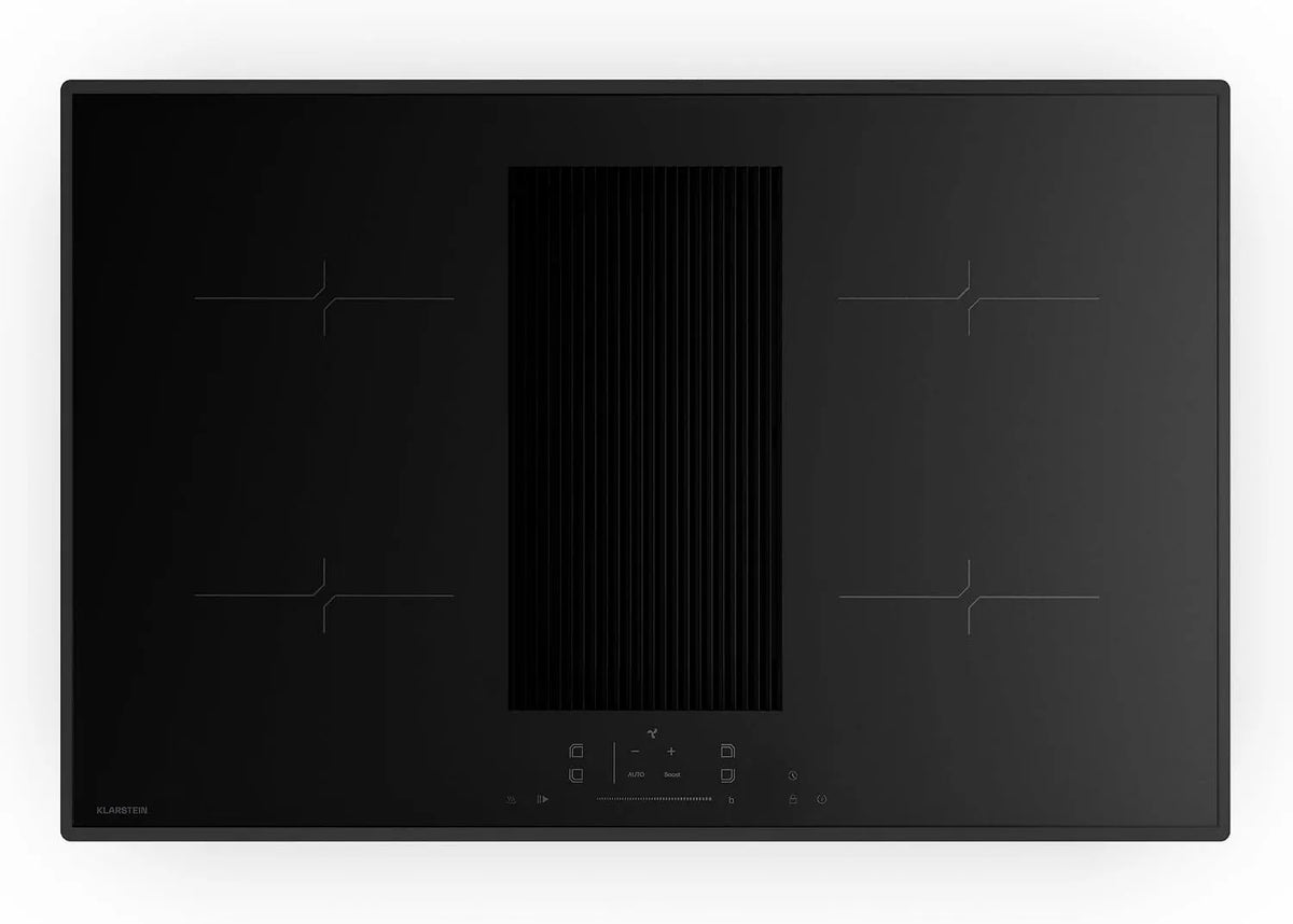 Klarstein Induktionskochfeld, 80cm, 8400 W, Induktionsplatte, Boost, Touch-Bedienung, Timer, Kindersicherung, Touch-Slider, 4 Zonen, 8400W Boost