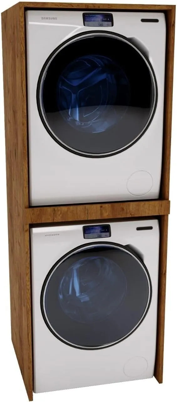 Waschmaschine, CraftPAK Waschturm - Waschmaschinenschrank für Waschmaschine & Wäschetrockner