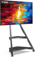 TV-Möbel, 65 Zoll, bis 40kg, FITUEYES TV Ständer Rollbar für 32, Eiffel Serie