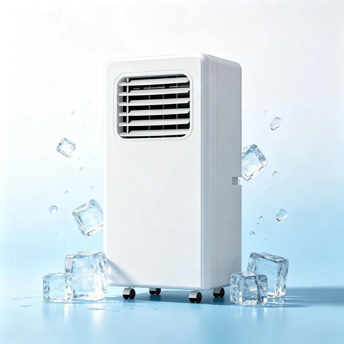 Klimaanlage 3-in-1 24h, tragbar, Timer, Wohnzimmergestaltung, Kühlzimmer bis zu 550 Sq Ft, Easy Move Caster für Schlafzimmer Wohnzimmer Büro Ruhiger