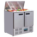 Kühlschrank, 240 L, 155 W, 2 bis 8 °C, Polar Series 155 x900, Edelstahl, Fassungsvermögen: 2x1, 1GN und 3x 1, 6GN, 885, x700, 2 Ablagen