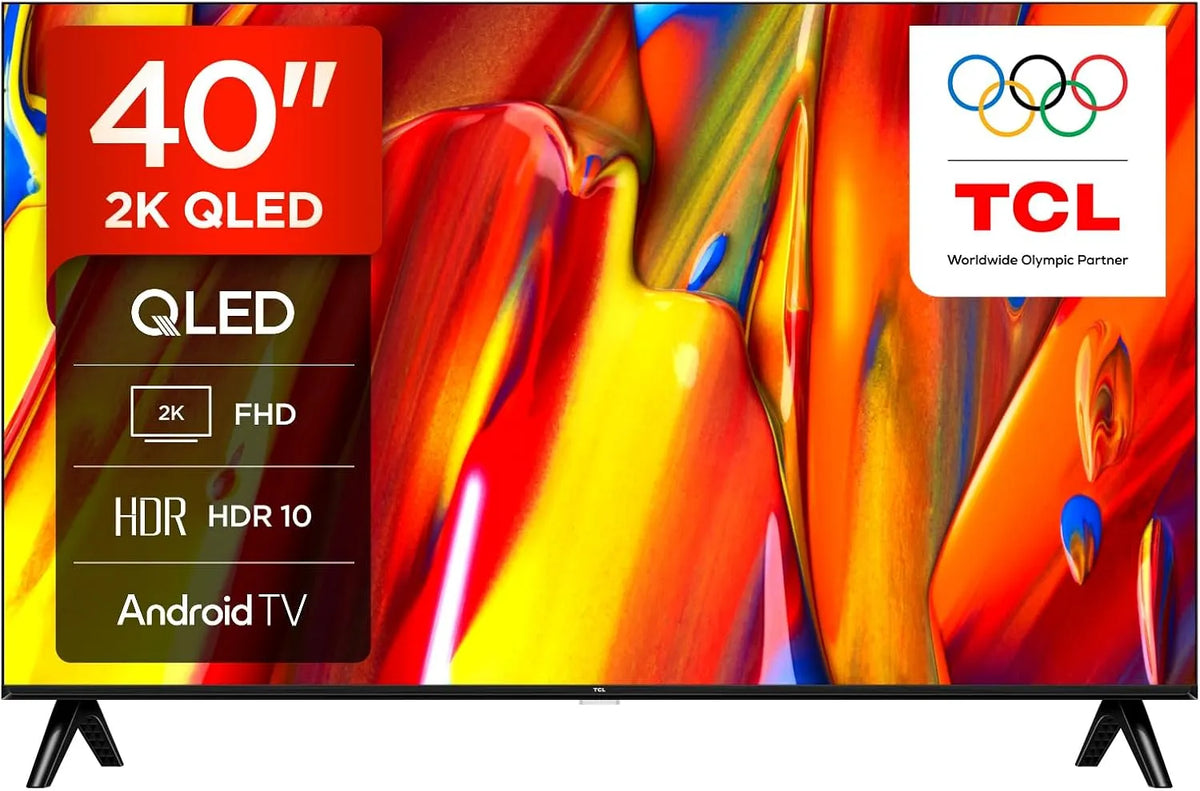 Google 40V5C Smart TV, 40 Zoll, Fernseher, QLED, HDR, Android OS, Full HD, TCL, Schlankes Design