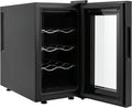 Weinkühlschrank, 23 L, 8 Flaschen, Weinkühler, freistehend, Touch-Bedienung, Bar usw 23L, für Hause, Büro, Hotel