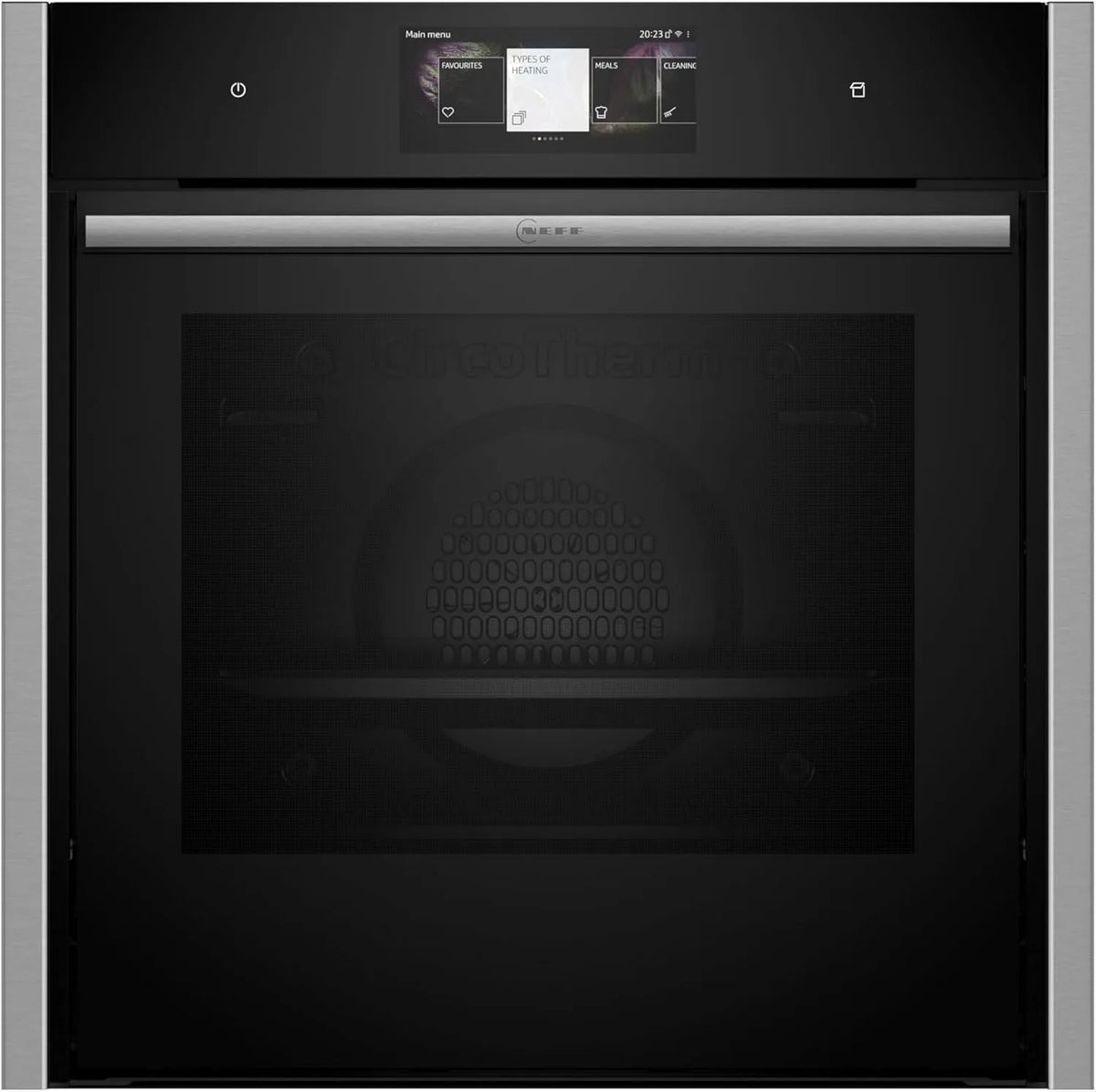 NEFF B64FT33N0 Backofen, 60 x 60cm, Einbau, Touch-Bedienung, Dampf, Schwarz, Full Touch TFT-Display, N 90, Slide&Hide, Multipoint Bratenthermometer