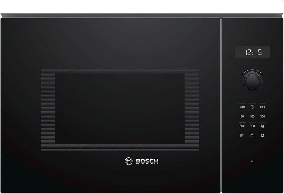 Bosch Serie 6 BEL554MB0 Mikrowelle, 38 x 59 cm, 900 W, Touch-Bedienung, Einbau, Mikrowellenofen, LED-Touchdisplay, Drehteller 31, 5cm, AutoPilot 8 8