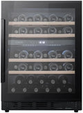 Weinkühlschrank 60D, 46 Flaschen, 2 Temperaturzonen, LED-Beleuchtung, Schwarz, zwei einstellbare Temperaturzonen, Arctic Collection 60D Fullglass