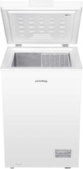 Gefrierschrank, 98 L, Gefrierfach, Tiefkühlschrank, Weiß, Optischer Temperaturalarm, Privileg PRCF 984 E Gefriertruhe, Supergefrierfunktion