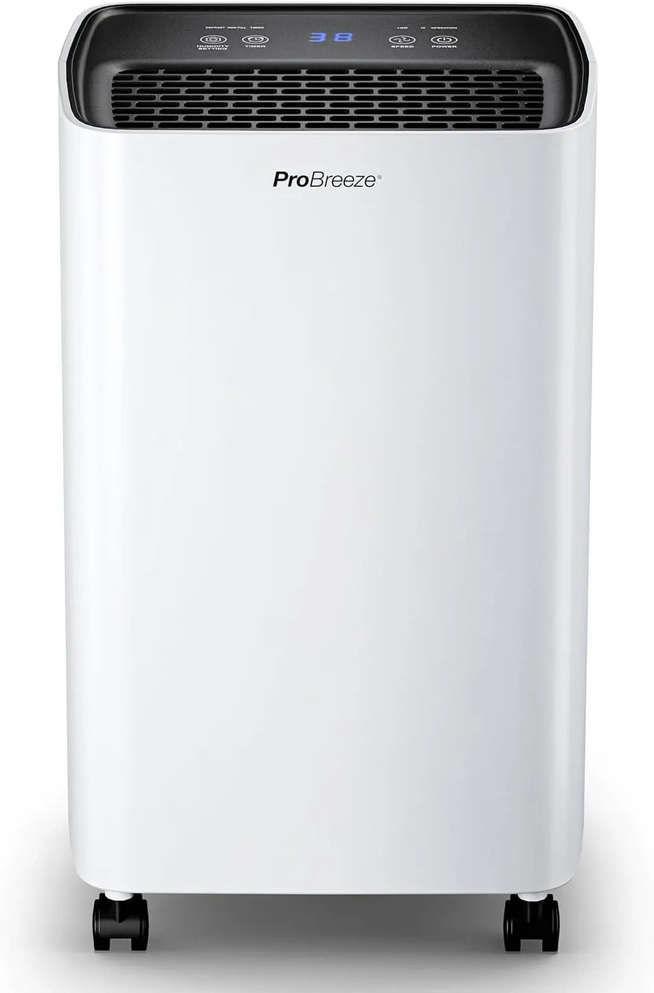 Wäschetrockner 24h, 6 L, Timer, großer Wassertank, Pro Breeze Luftentfeuchter 6L in Entfeuchtungsleistung, automatischem Feuchtigkeitssensor