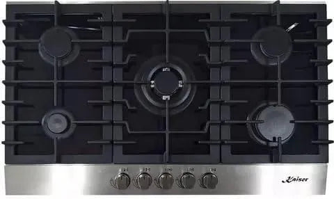 Gaskochfeld, 90 cm, Einbau, autark, Gaskocher, 8 kW Wokbrenner, Kaiser KCG 9386 Gas-Kochfeld 90 cm Autark