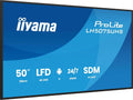 Digital Signage Display, 49, 5 Zoll, Werbedisplay, iiyama LH5075UHS-B2AG USB2.0, WLAN, Android OS, 4K UHD, VA-Panel, HDMI, digitaler Werbeanzeige