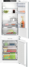 NEFF KI7863DD0 Kühl-Gefrierkombination, 184 L, 177, 2x55, 8 cm, No Frost, Einbau, Kühlschrank mit Gefrierfach, 76L Gefrieren, NoFrost, N 70, SoftClose