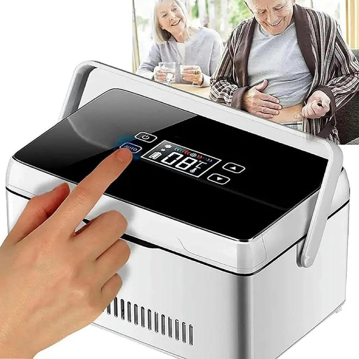Mobiler Medikamentenkühler 10-Minuten, LCD-Display, Medikamenten- und Insulintransport, Digitale LCD-Anzeige, 0~18° C Steuerung, 10-Minuten Schnelle